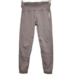 Gymshark Womens  Leggings Purple Large Adapt Marl Seamless Stretch Mid-Rise‎